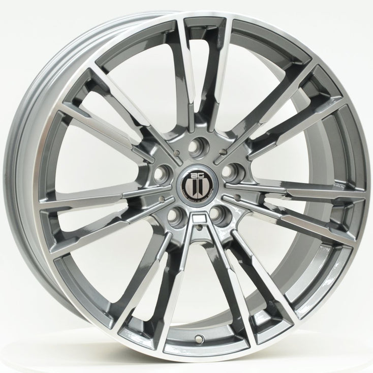Load image into Gallery viewer, M440 20 Inch Staggered ET35 Grey Machined
