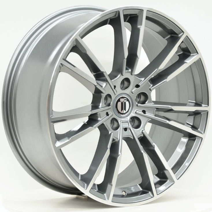 Load image into Gallery viewer, M440 20 Inch Staggered ET35 Grey Machined