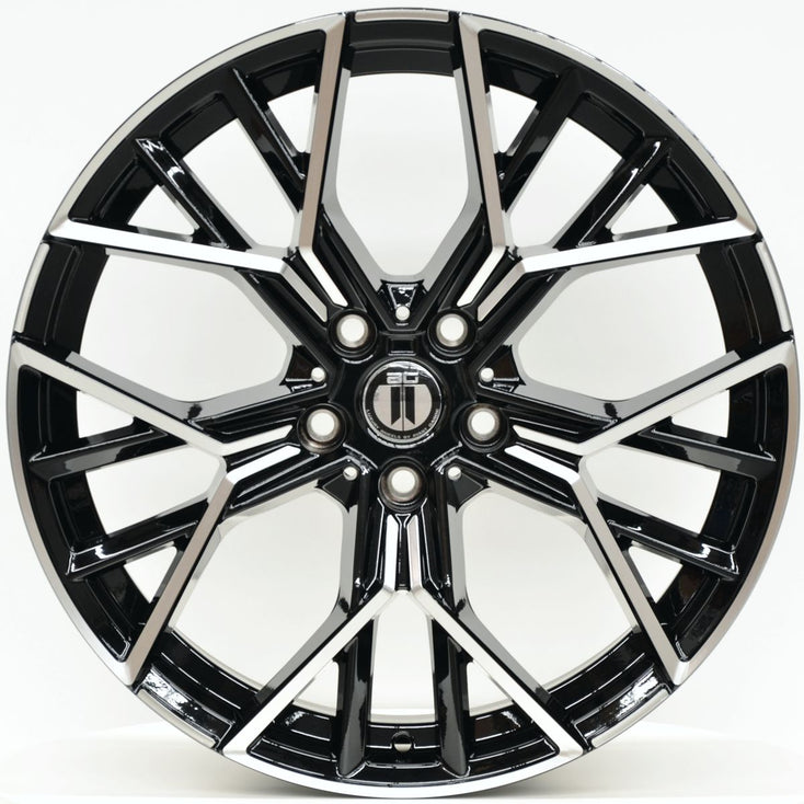 Load image into Gallery viewer, M850 20 Inch Staggered ET35 Black Milling Edges