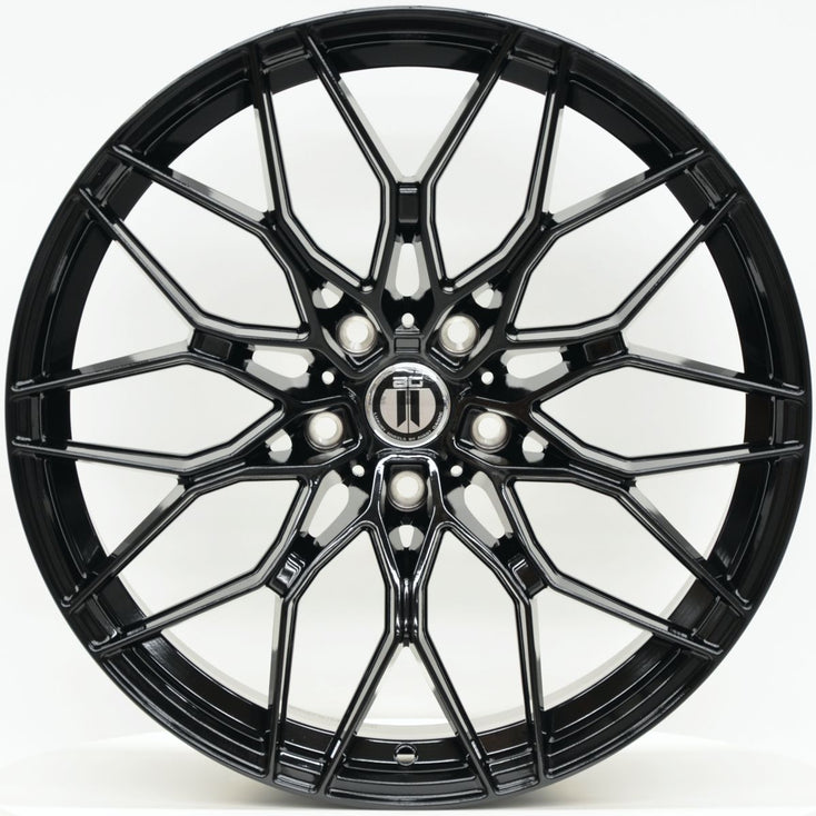 Load image into Gallery viewer, RF12 19 Inch Staggered ET26 5/112 Gloss Black