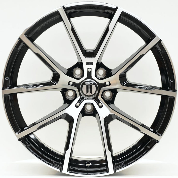 Load image into Gallery viewer, RF16 19 Inch Staggered ET35 Black Machined