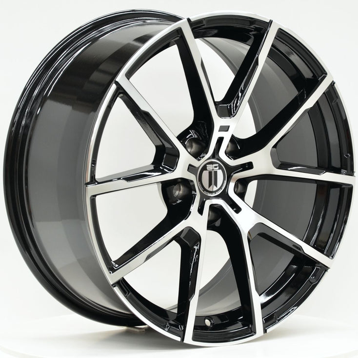 Load image into Gallery viewer, RF16 19 Inch Staggered ET35 Black Machined