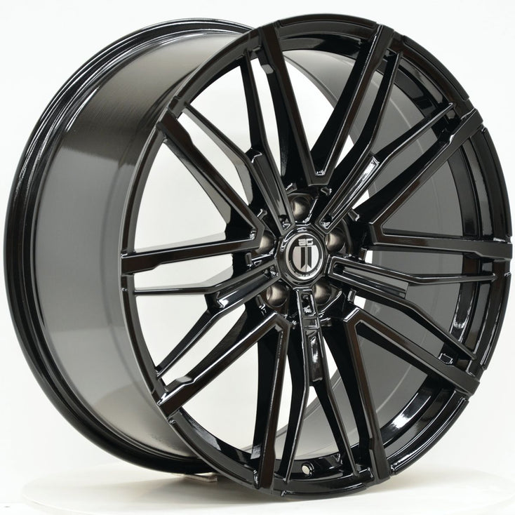 Load image into Gallery viewer, RF22 21 Inch Staggered ET27 5/112 Gloss Black