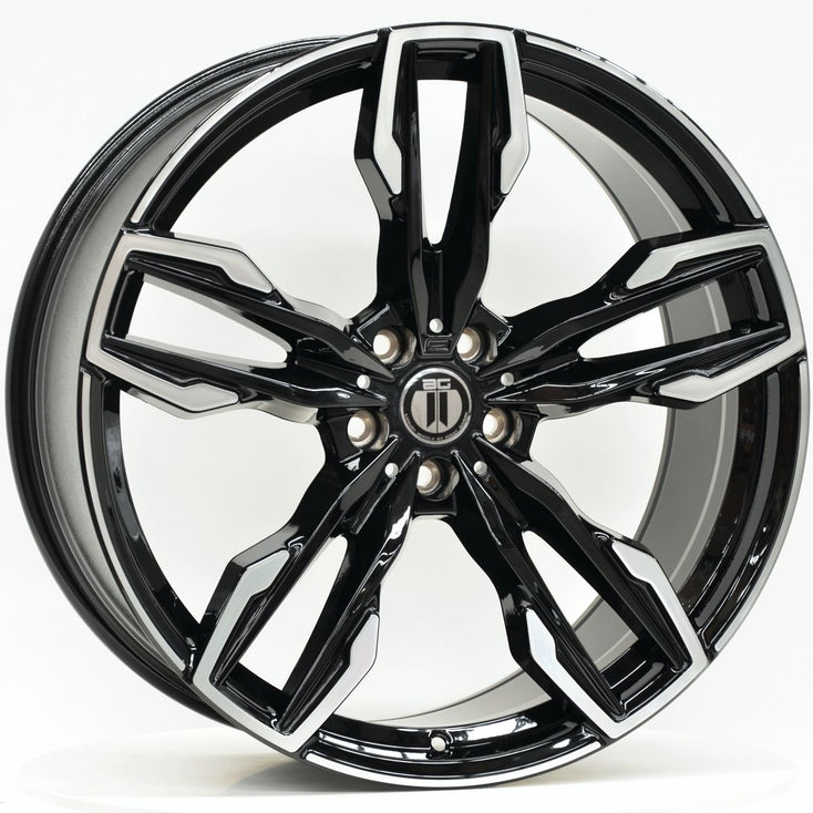 Load image into Gallery viewer, RF30 20 Inch Staggered ET27 5/112 Black Machined