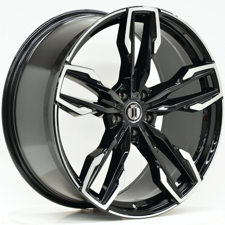 Load image into Gallery viewer, RF30 20 Inch Staggered ET27 5/112 Black Machined