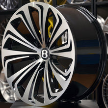 Load image into Gallery viewer, Forged BNT05 Black Polished Face 22 Inch Wheels - Bentley Bentayga

