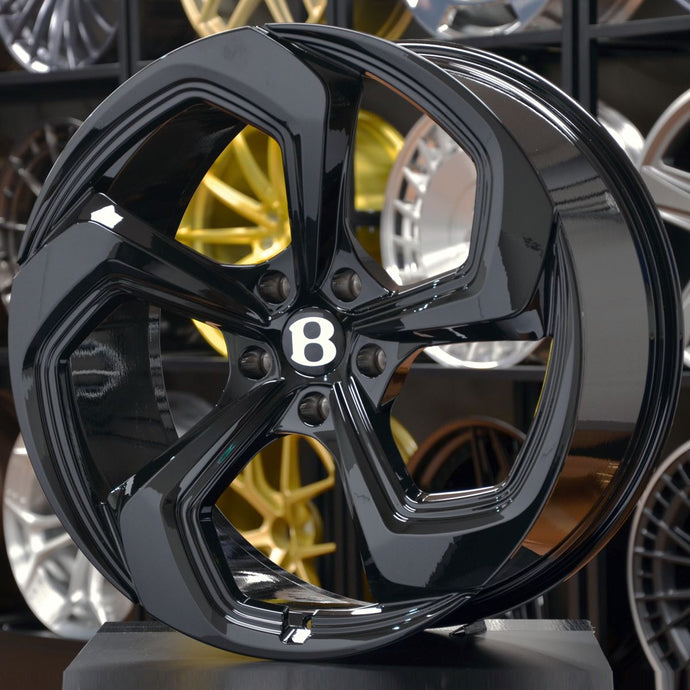 Forged BNT06 Gloss Black 22 Inch Wheels - Bentley Bentayga