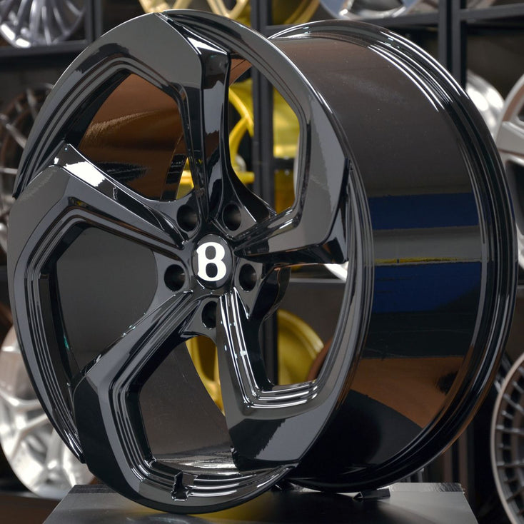 Load image into Gallery viewer, Forged BNT06 Gloss Black 22 Inch Wheels - Bentley Bentayga