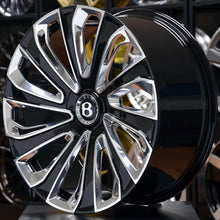Load image into Gallery viewer, Forged BNT10 Black Polished Face 22 Inch Wheels - Bentley Bentayga