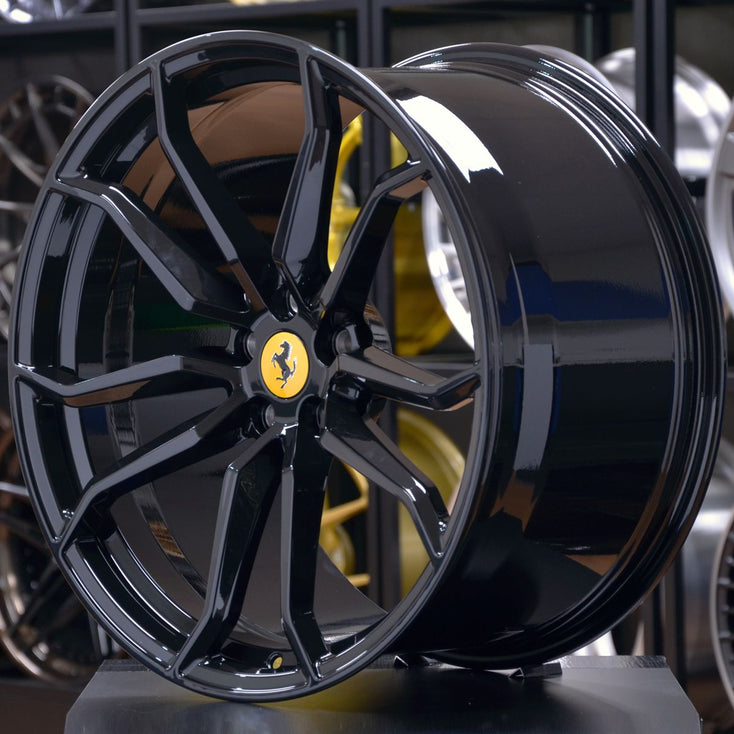 Load image into Gallery viewer, Forged FF01 Gloss Black 20 Inch Wheels - Ferrari F430 488 599 Portofino California