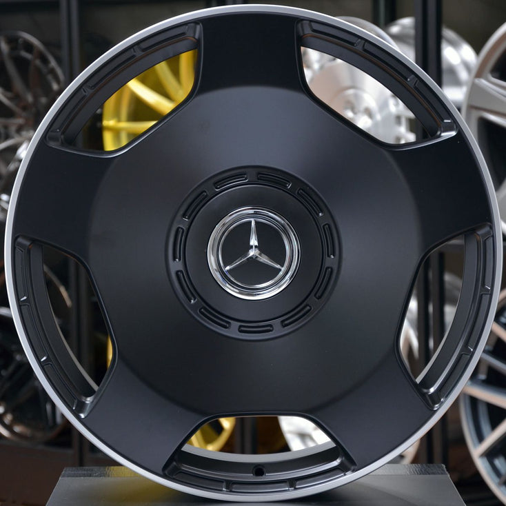 Load image into Gallery viewer, Forged MB120 Black Machined Lip 23 Inch Wheels - Mercedes G63 AMG G-Wagon
