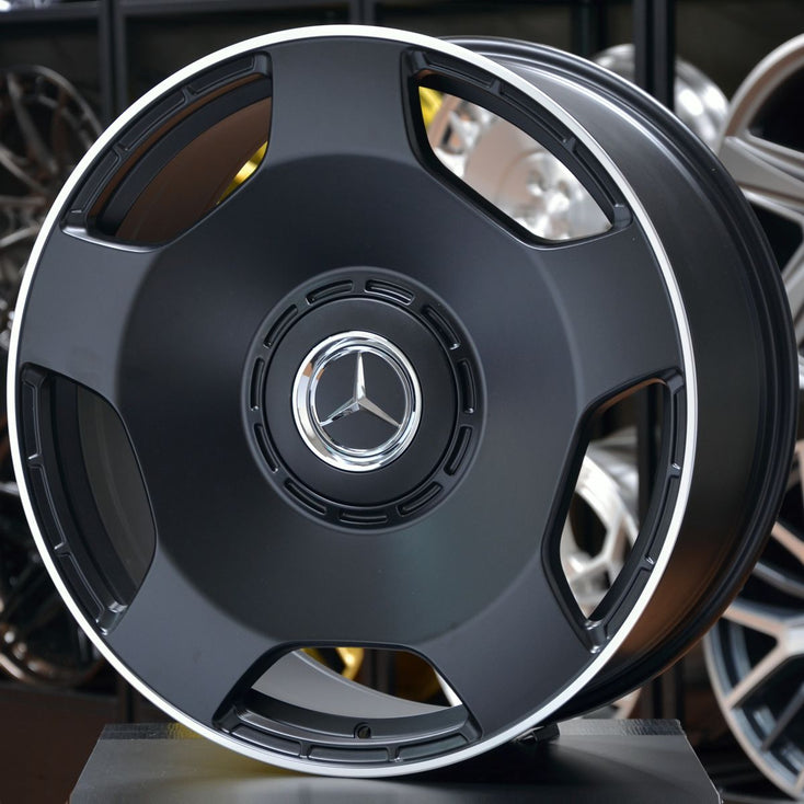 Load image into Gallery viewer, Forged MB120 Black Machined Lip 23 Inch Wheels - Mercedes G63 AMG G-Wagon