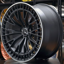 Load image into Gallery viewer, Forged MB127 Black Machined Lip 20 Inch Staggered Wheels - Mercedes C63 AMG Coupe C205
