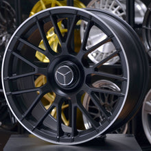 Load image into Gallery viewer, Forged MB135 Black Machined Lip 19/20 Inch Staggered Wheels - Mercedes C63 AMG Coupe C205