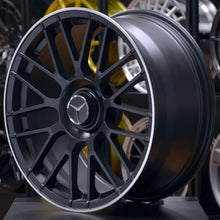 Load image into Gallery viewer, Forged MB135 Black Machined Lip 19/20 Inch Staggered Wheels - Mercedes C63 AMG Coupe C205