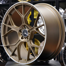 Load image into Gallery viewer, Forged MB165 Bronze Machined Lip 20 Inch Staggered Wheels - Mercedes C43 AMG W206
