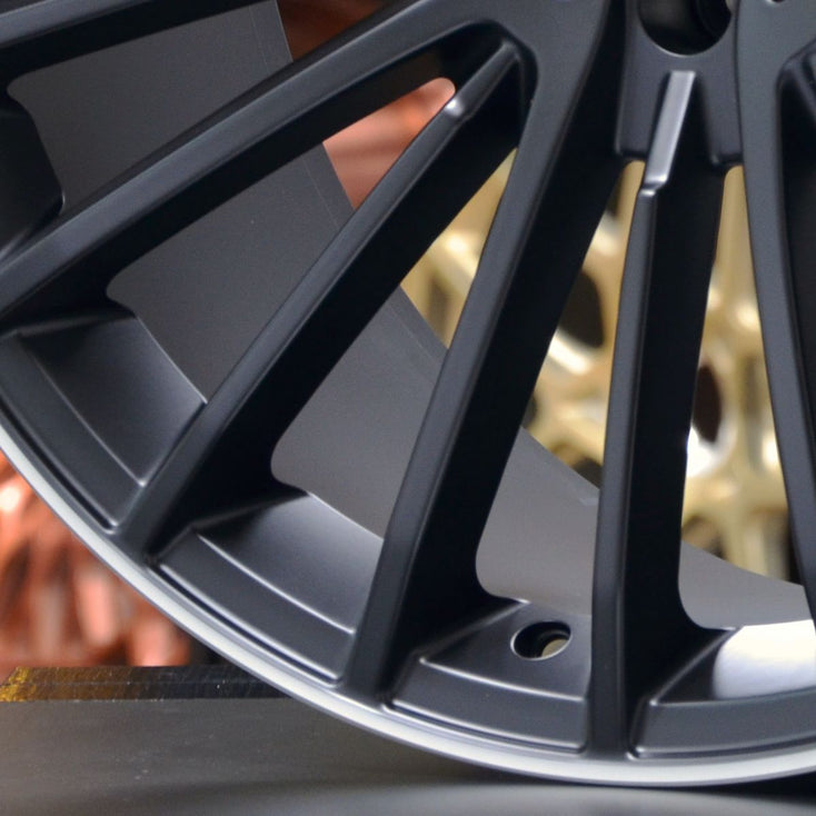 Load image into Gallery viewer, Forged MB178 Black Machined Lip 21 Inch Staggered Wheels - Mercedes Benz GLC63 AMG