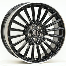 Load image into Gallery viewer, AM500 19 Inch Staggered ET35 Black Machined Lip