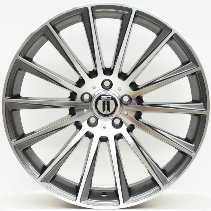 Load image into Gallery viewer, AM500 19 Inch Staggered ET35 Grey Machined Face