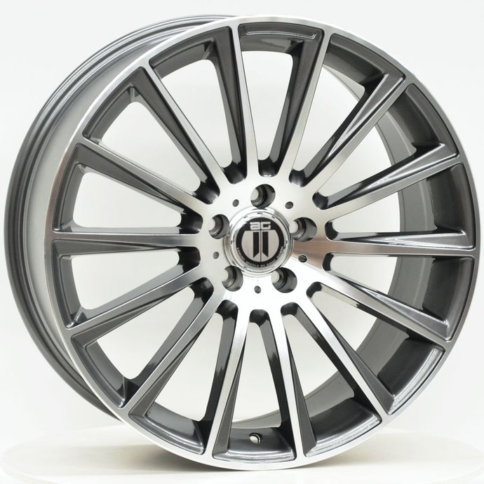 AM500 19 Inch Staggered ET35 Grey Machined Face