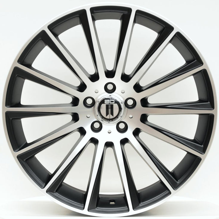 Load image into Gallery viewer, AM500 20 Inch Staggered ET42 Satin Black Machined