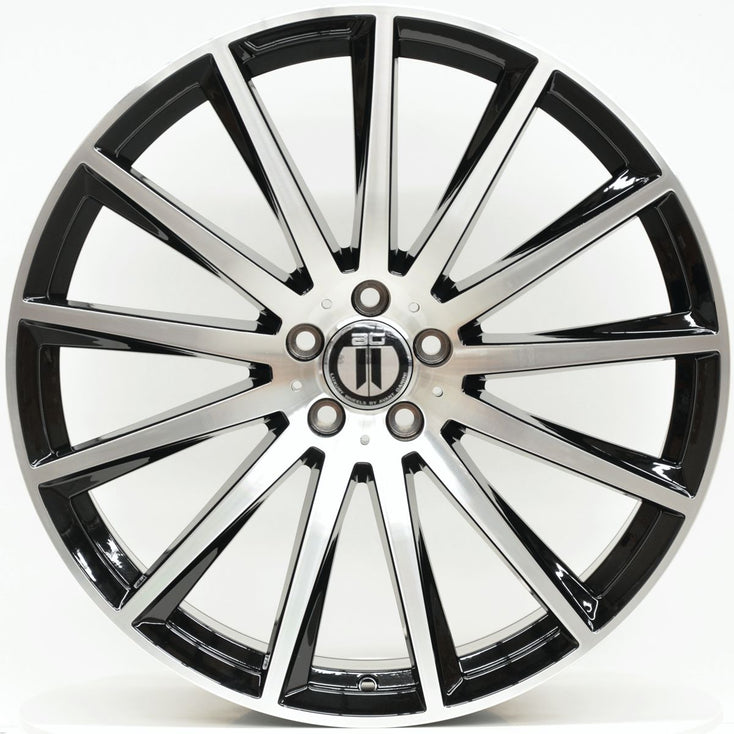 Load image into Gallery viewer, AM501 22 Inch Staggered Black Machined Face