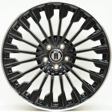 Load image into Gallery viewer, AM580 20 Inch Staggered ET36 Black Machined Lip