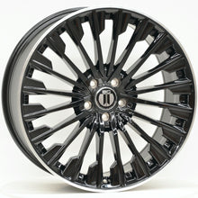 Load image into Gallery viewer, AM580 20 Inch Staggered ET36 Black Machined Lip