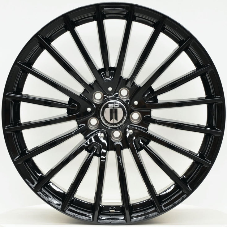Load image into Gallery viewer, AM600 20 Inch Staggered ET35 Gloss Black
