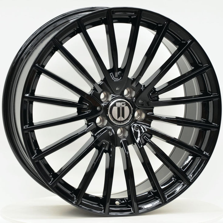 Load image into Gallery viewer, AM600 20 Inch Staggered ET35 Gloss Black