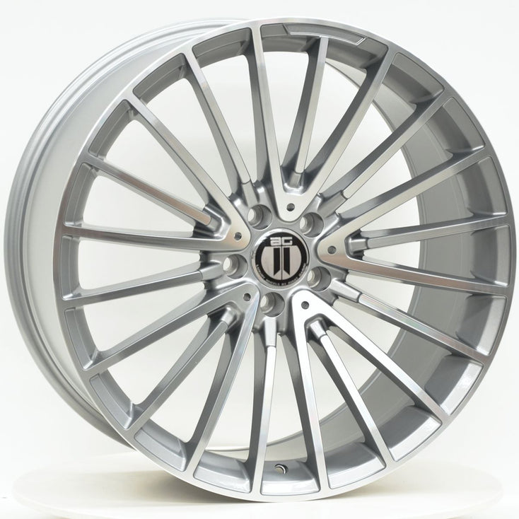 Load image into Gallery viewer, AM600 20 Inch Staggered ET45 Grey Machined Face