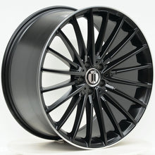 Load image into Gallery viewer, AM600 19 Inch Staggered ET45 Black Machined Lip
