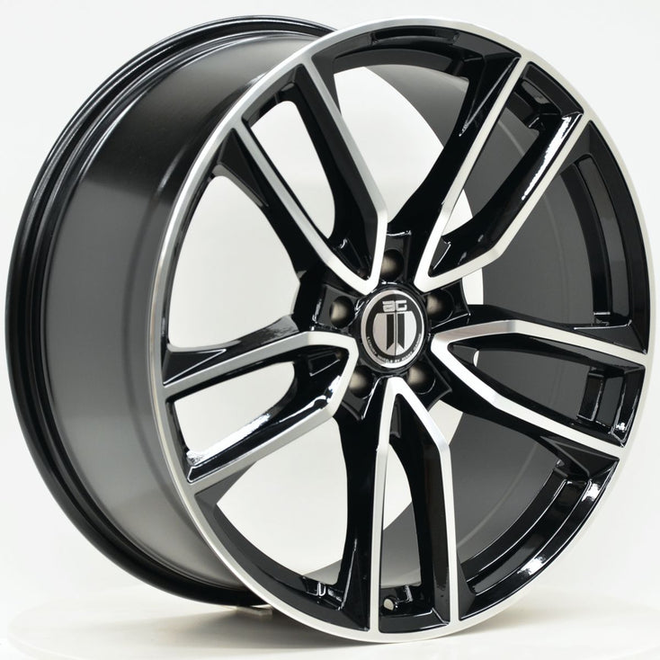 Load image into Gallery viewer, AM612 19 Inch Staggered Black Machined Face - AMG C43 Fitment