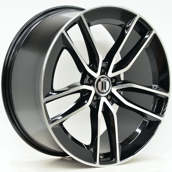 Load image into Gallery viewer, AM613 22 Inch Staggered Black Machined Face