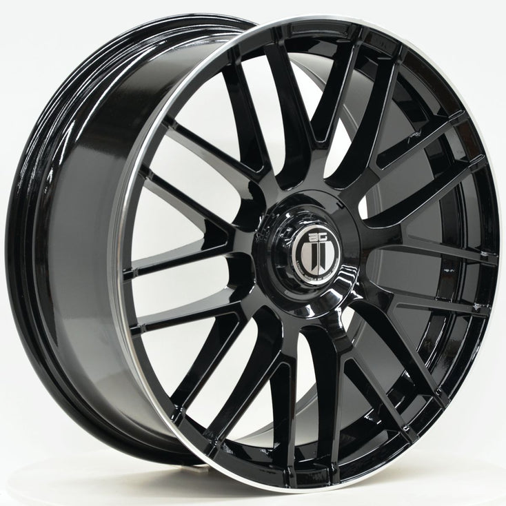 Load image into Gallery viewer, AM635 19x8.5 ET42 5/112 Black Machined Lip