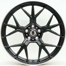 Load image into Gallery viewer, AM645 20 Inch Staggered ET35 Black Machined Lip