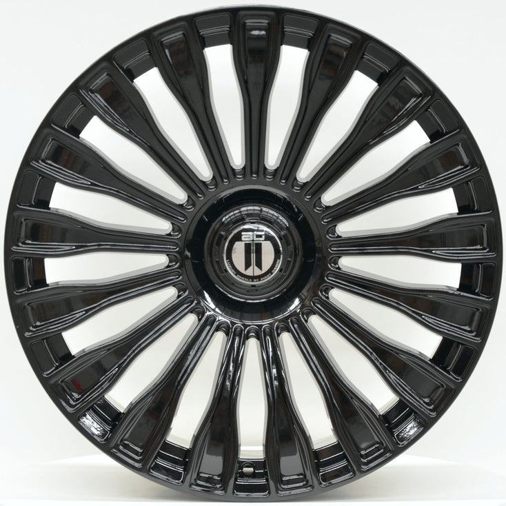 Load image into Gallery viewer, AM650 20 Inch Staggered ET35 Gloss Black