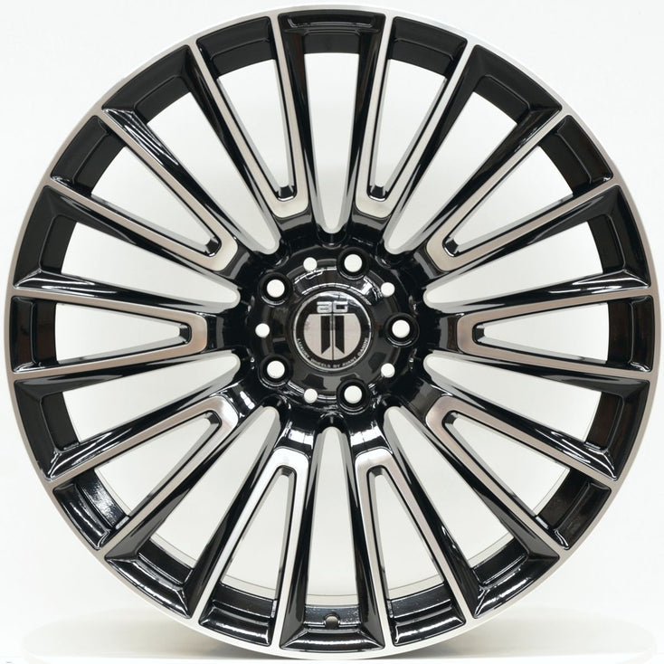 Load image into Gallery viewer, AM655 22x10 ET36 5/130 Black Machined Face