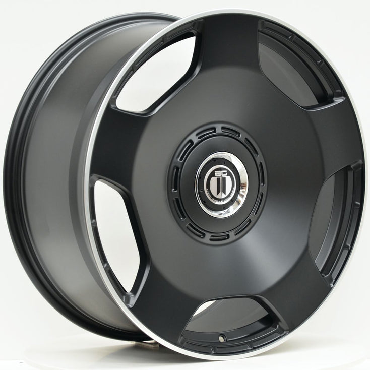 Load image into Gallery viewer, AM698 22x9.5 ET22 5/130 Black Machined Lip