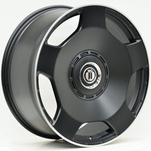 Load image into Gallery viewer, AM698 22x9.5 ET22 5/130 Black Machined Lip
