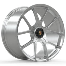 Load image into Gallery viewer, Forged PS6 OEM Plus 20 Inch Staggered Wheels Brushed Silver - Porsche 718
