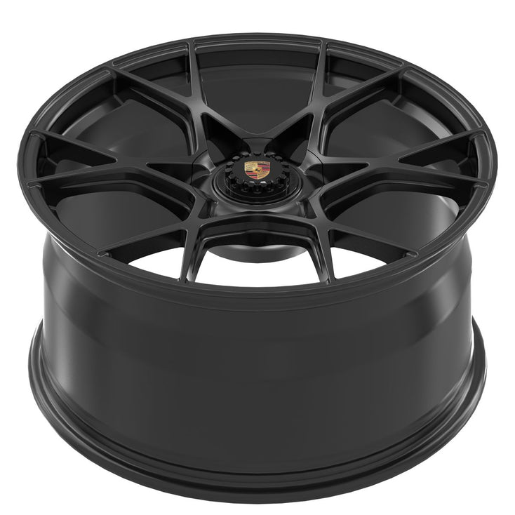 Load image into Gallery viewer, Forged PS08 Black 20 Inch Staggered Wheels - Porsche 718