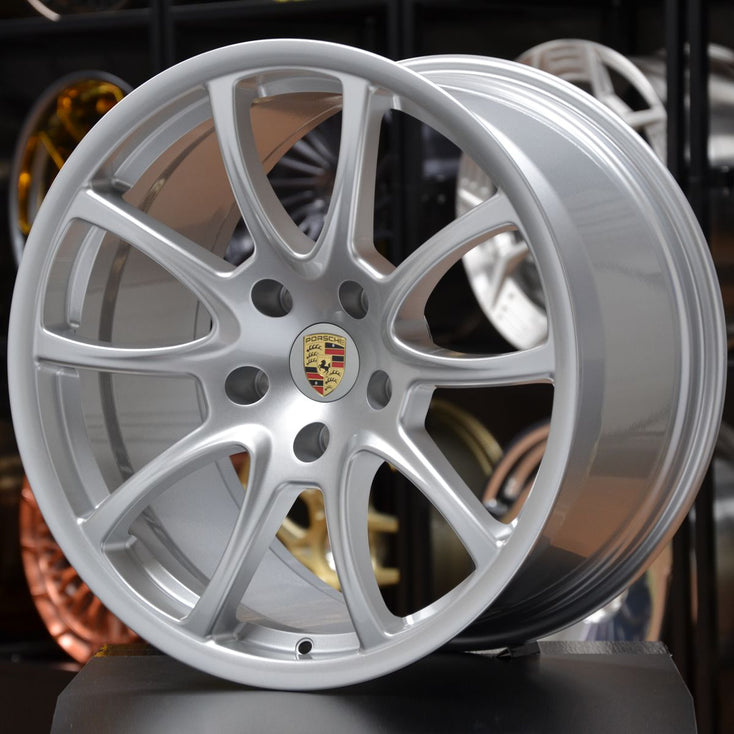 Load image into Gallery viewer, Forged PS03 Silver 19 Inch Wheels - Porsche 911 Carrera 996 997 Wide Body C4S