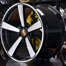 Load image into Gallery viewer, Forged PS05 Black Machined 20/21 Inch Staggered Wheels - Porsche 911 992