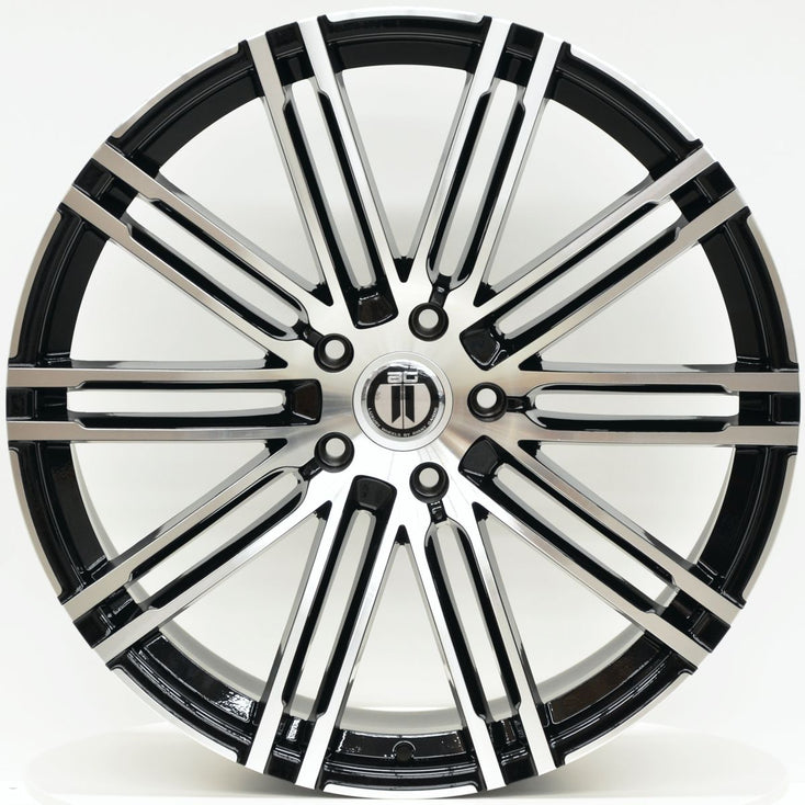 Load image into Gallery viewer, K10 22 Inch 5/130 Black Machined Wheels - PORSCHE CAYENNE
