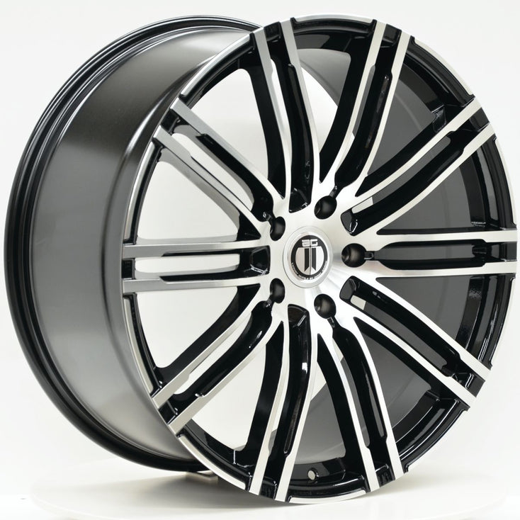 Load image into Gallery viewer, K10 22 Inch 5/130 Black Machined Wheels - PORSCHE CAYENNE