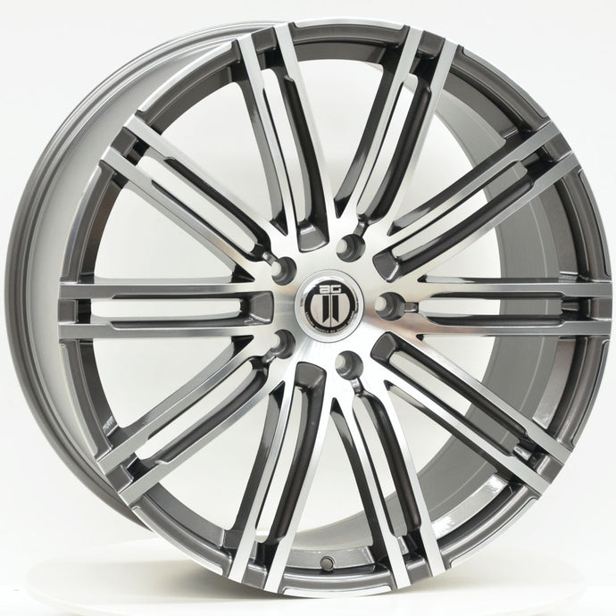 K10 22 Inch 5/130 Grey Machined Wheels - PORSCHE CAYENNE