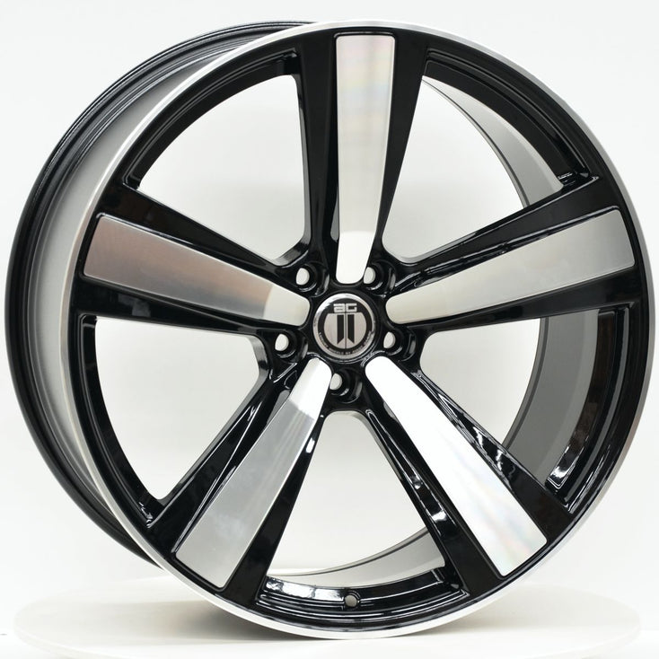 Load image into Gallery viewer, NEVADA 21 Inch Staggered Black Machined Wheels - PORSCHE MACAN