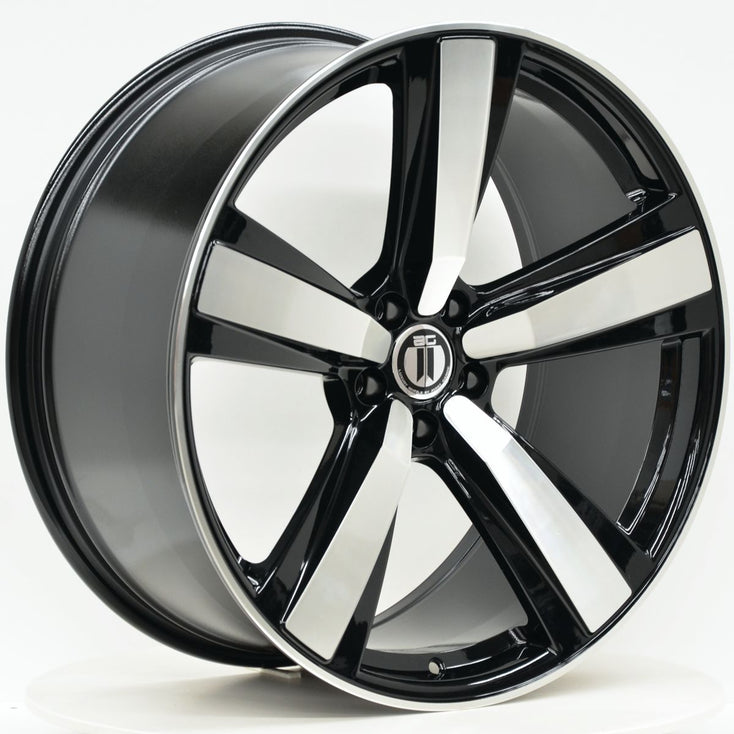 Load image into Gallery viewer, NEVADA 21 Inch Staggered Black Machined Wheels - PORSCHE MACAN