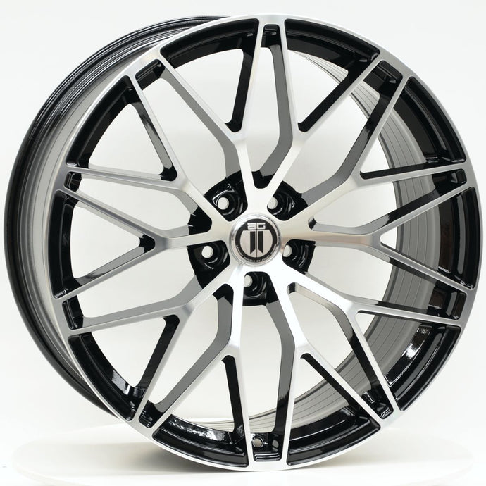 SPYDER 22 Inch 5/130 Black Machined Wheels - PORSCHE CAYENNE 9Y